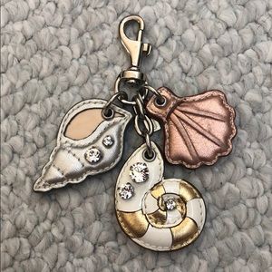 Coach Seashell Keychain